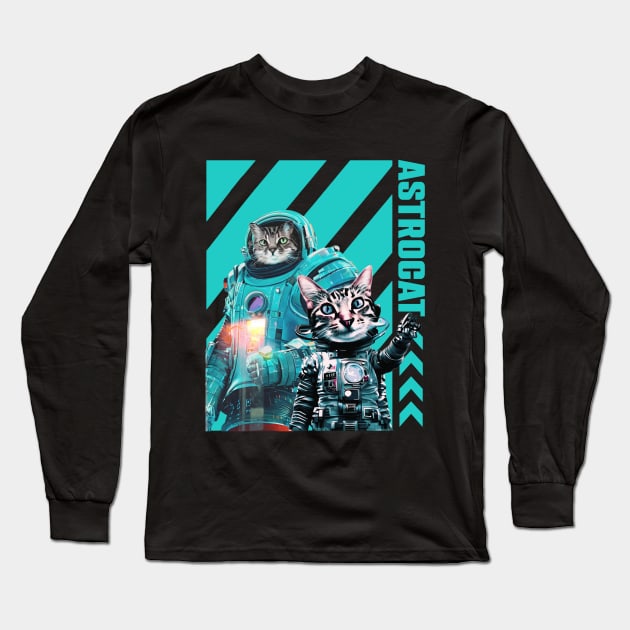 Astrocat Long Sleeve T-Shirt by WPAP46